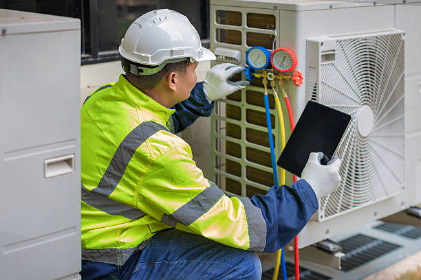 Professional Heat Pump Repair technician working in Cotton, MN